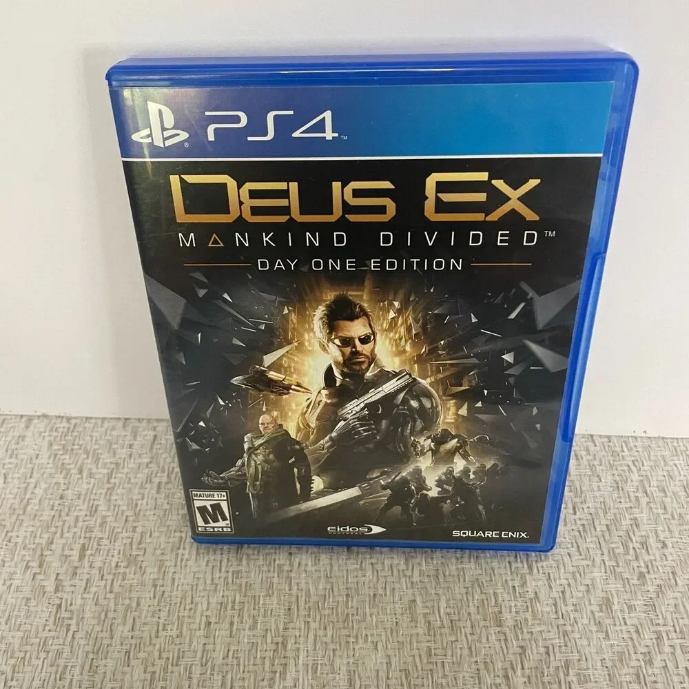 Deus Ex Mankind Divided Video Game for Sony Playstation 4 Day One Edition
